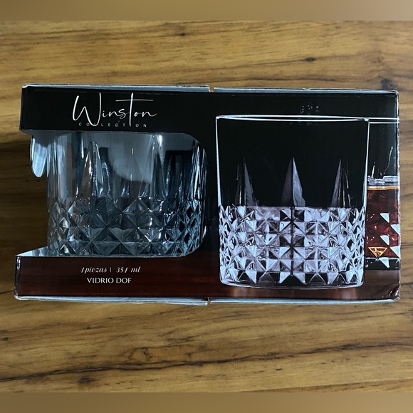 Circleware Winston Collection Double Glass Old Fashioned 4 Piece Set 12 Ounces - Picture 9 of 15